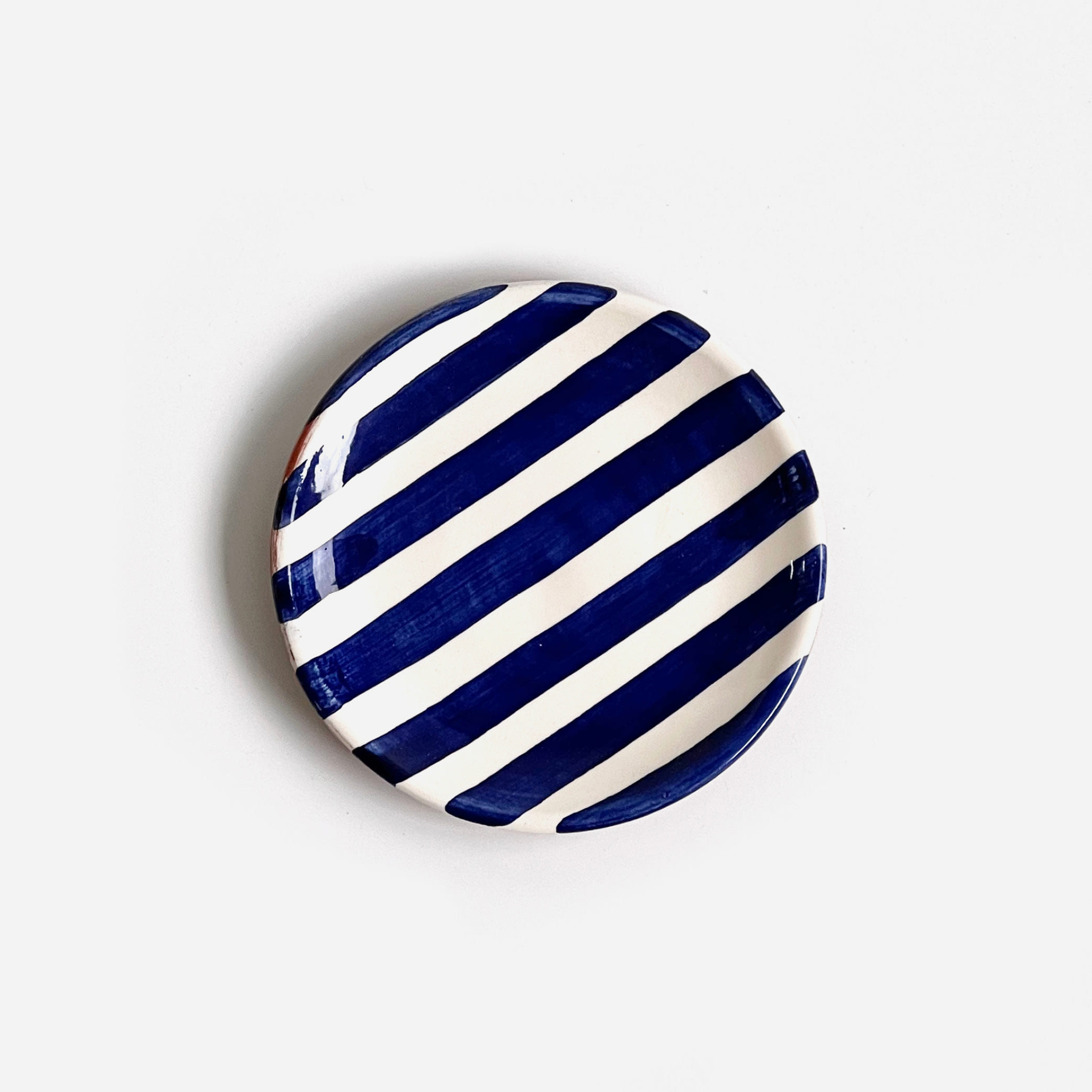 [CASA CUBISTA] Bold Stripe Plate Mini_Blue