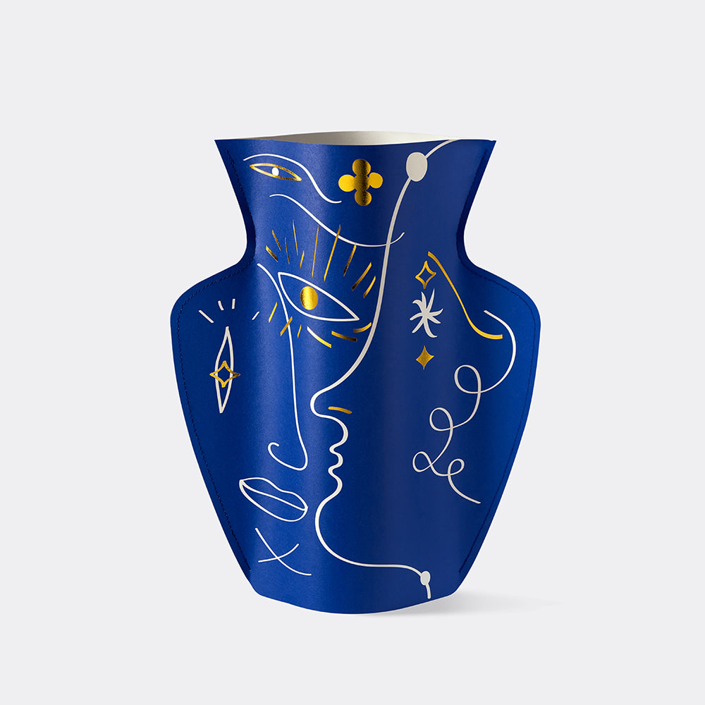 [OCTAEVO] Jaime Hayon Paper Vase - Blue