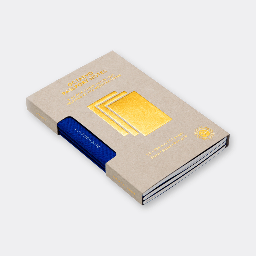 [OCTAEVO] Passport Blue Notes Box Of 3