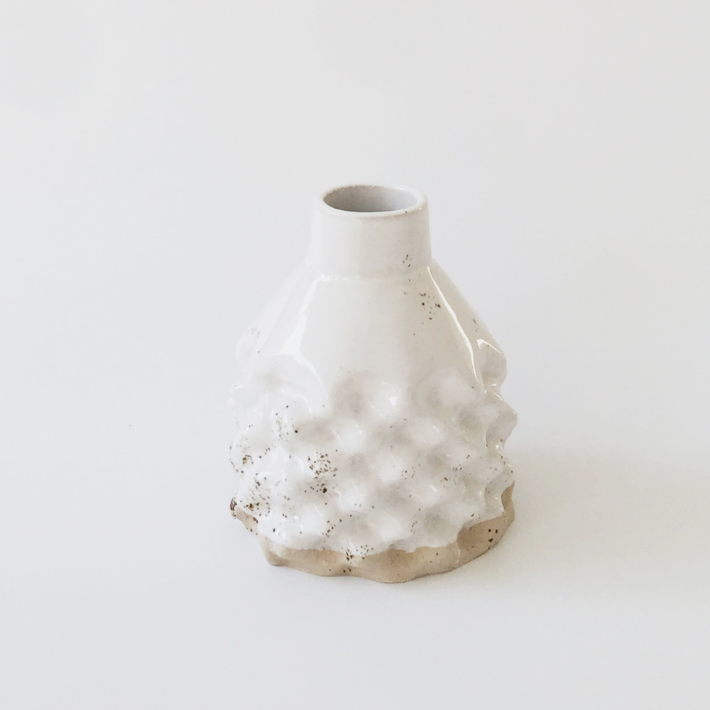 [SOPHIE ALDA] Bump Vase In White