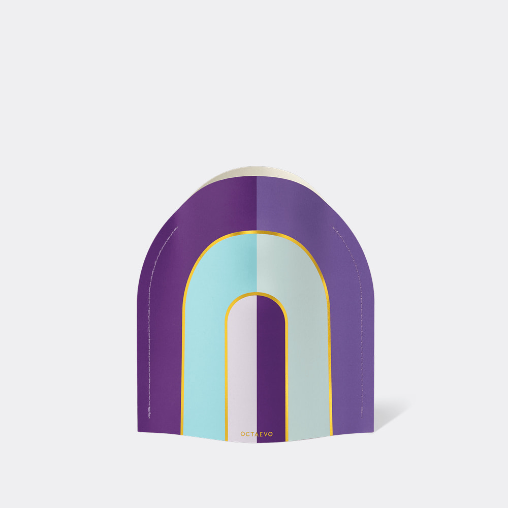 [OCTAEVO] Mini Riviera Paper Vase_Purple