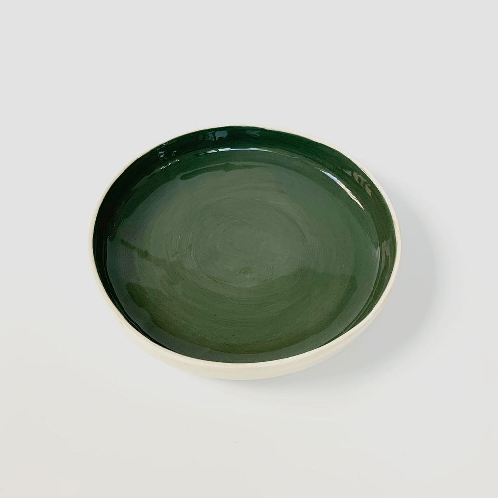 [ABS OBJECTS] Large Plate_Dark Green
