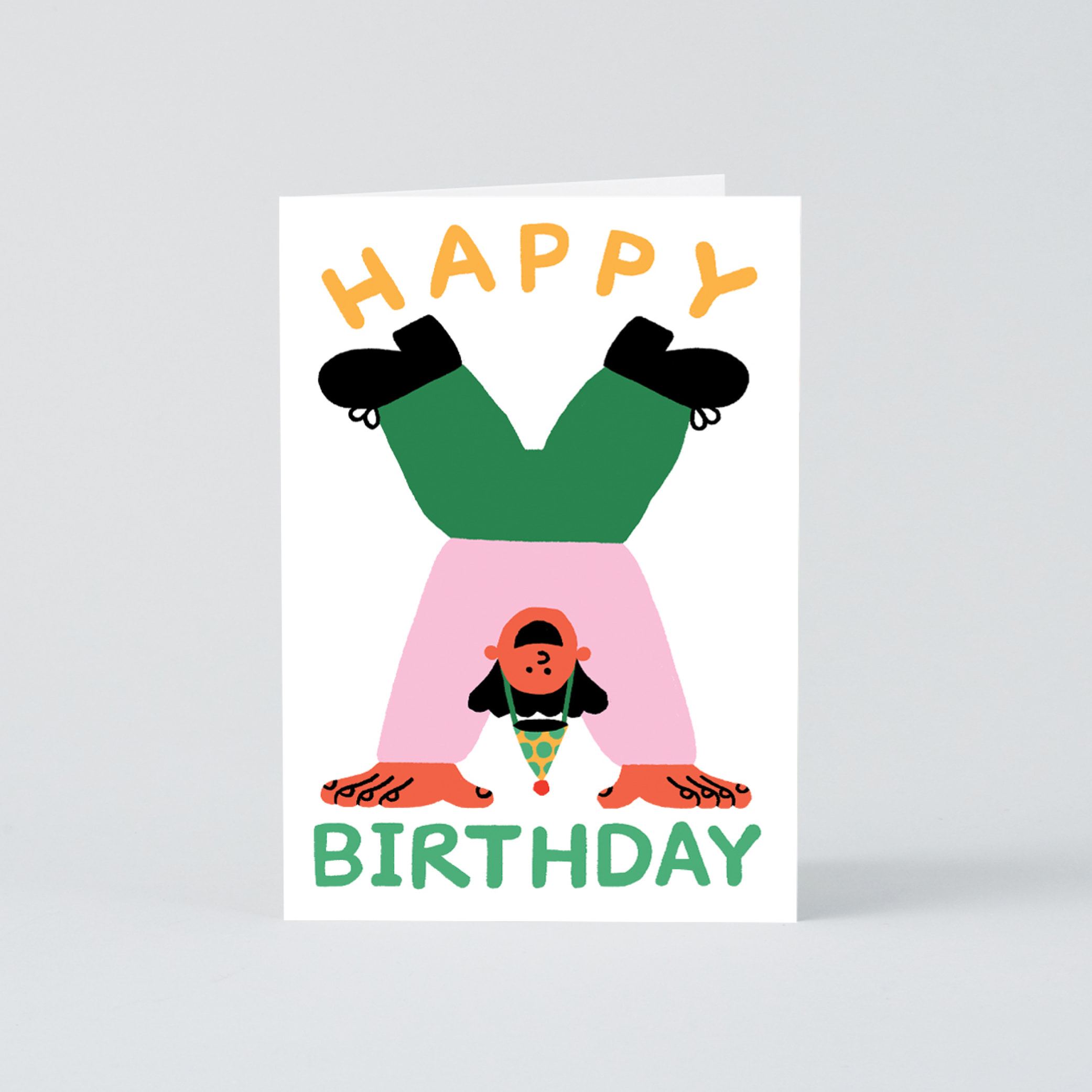 [WRAP] Happy Birthday Handstand Card